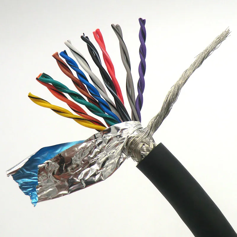 20 ядер гибкая экранированная витая пара кабель 0 14 мм 2 26awg 24awg луженая медь 485