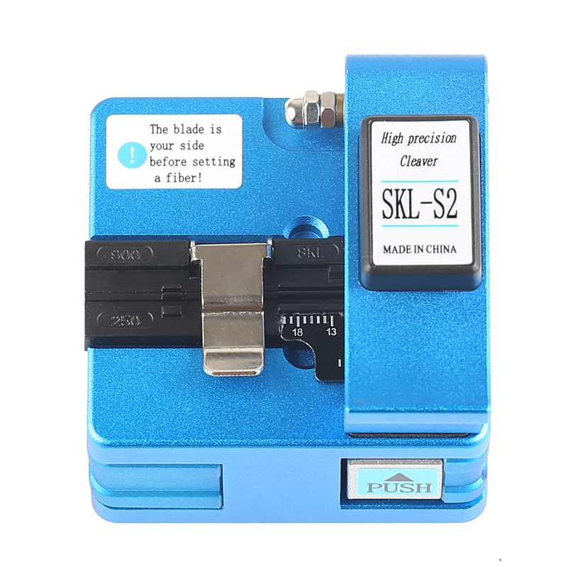 

SKL-S2 fiber cleaver knives fiber optic cable pigtail bare fiber cutting fiber knives fiber cutting machine blue
