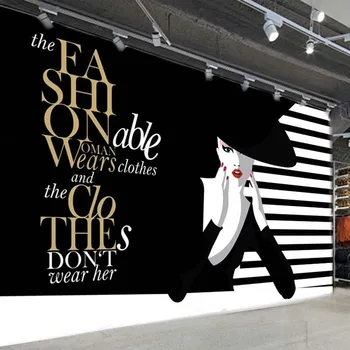 

3D Wallpaper Modern Fashion Abstract Clothing Store Background Murals Creative Art Beauty Salon Wall Painting Papel De Parede 3D
