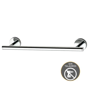 

Kibath bar towels MED. Made of stainless steel and gloss chrome finish. Conlocation: adhesive or with screws