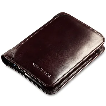 

Direct man bang Explosion Men's Men's Header Level Leather Short Tri-Fold Business Classic Wallet