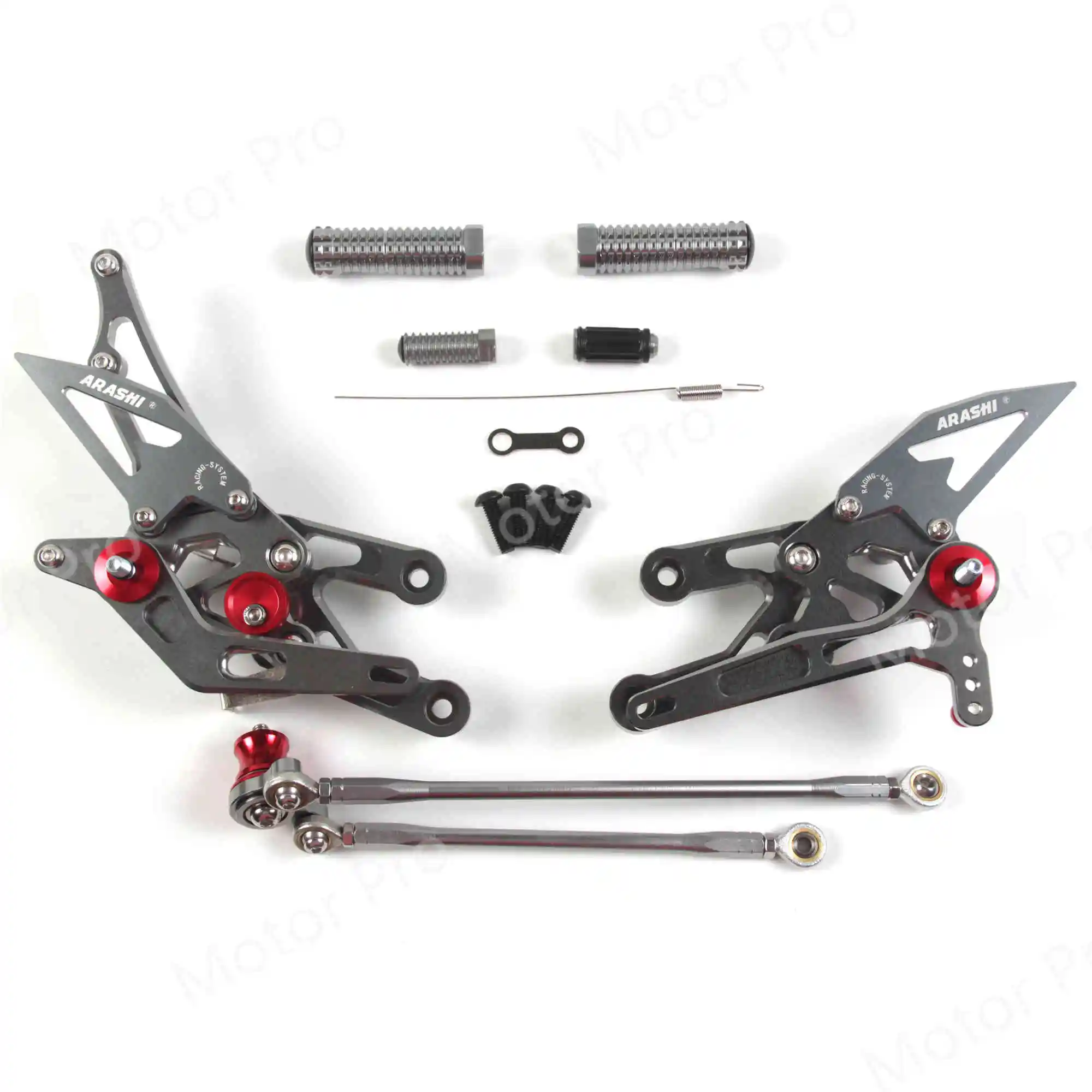 Регулируемые подножки для HONDA CBR600RR 2003 2004 2005 2006 CBR 600 RR мотоциклетные ножки Peg педали Rearset 2007 CBR1000RR - Цвет: 2.0 Gray
