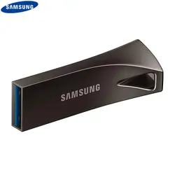 SAMSUNG 3,1 USB флэш-накопитель 32 Гб 64 Гб sdxc 128 ГБ 256 ГБ USB3.1 до 300 МБ/с./с бар плюс Серебряный/серый флэш-накопитель