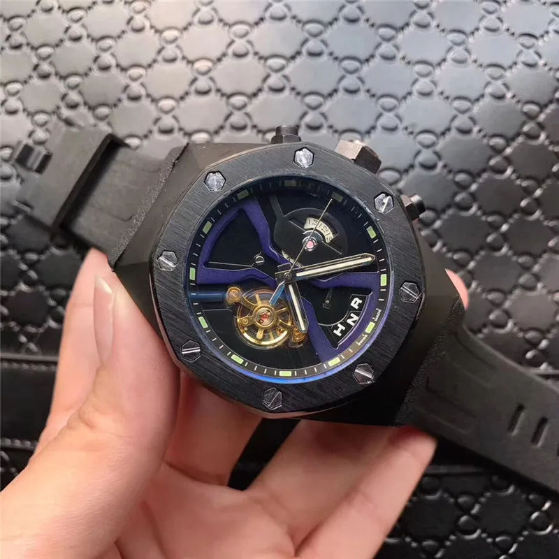 Роскошные Королевские Tourbillon Oak мужские спортивные часы лучший бренд механические часы Мужские автоматические морские серии наручные часы мужские Montre H