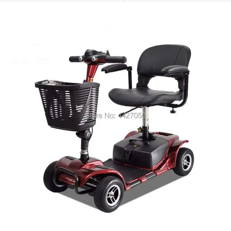 

Elderly disabled four-wheeled scooter lithium battery folding electric vehicle electric wheelchair