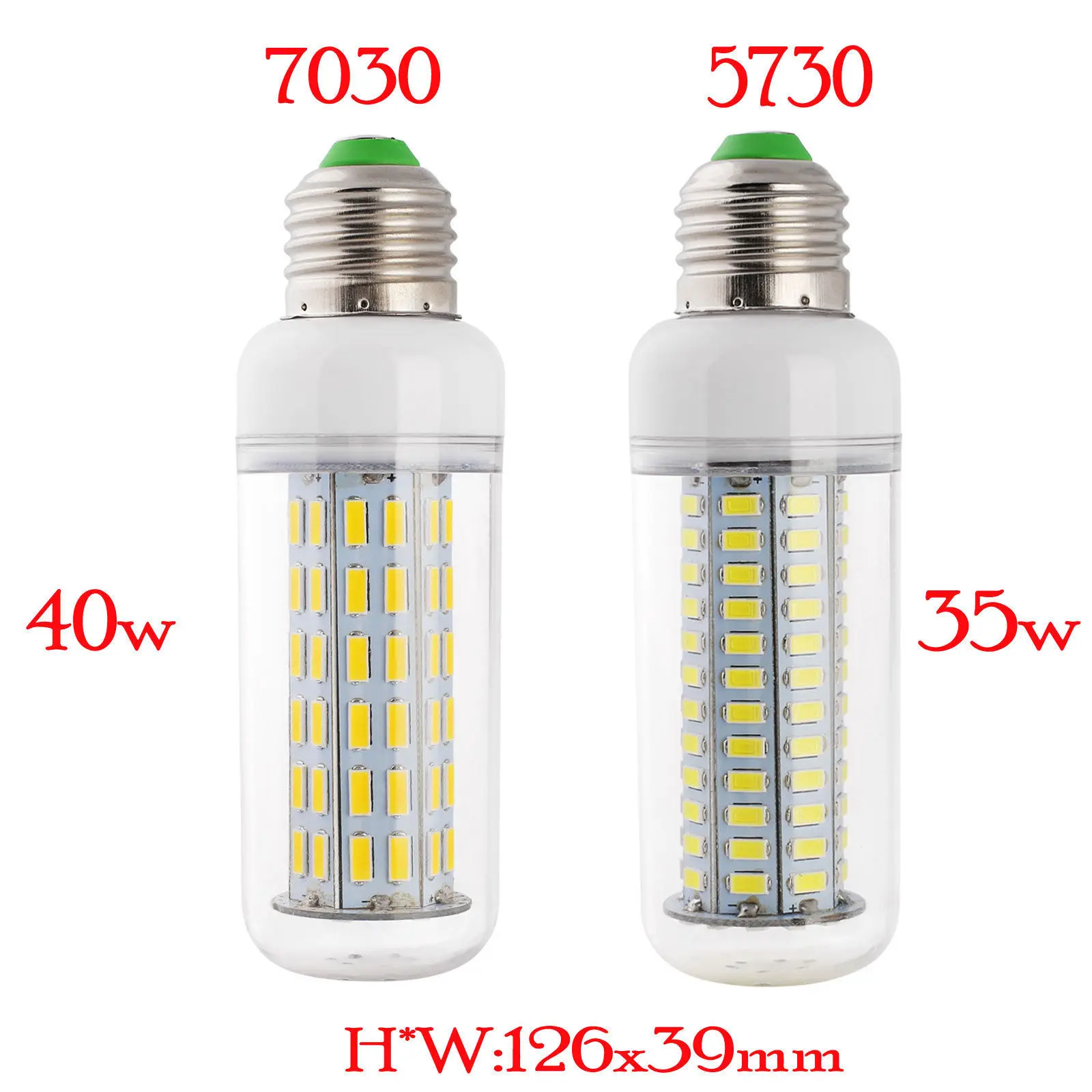 Светодиодный светильник для кукурузы E26 E27 B22 E14 35W 40W 5730 7030 SMD лампа 110V 220V 100W галогенные лампы эквивалент для домашнего декора ампул