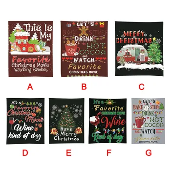 

New Hot Christmas Themed Flannel Blanket Funny Design Throws Festive Gift 150x80cm/150x150cm SMD66