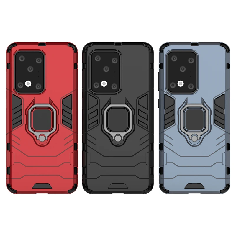 Anti-knock Ring Holder Armor Case for Samsung Galaxy S20 Ultra S10 S8 S9 Plus A10 A20S A51 A71 A50 A40 A30 A70 Phone Covers | Мобильные