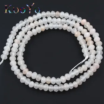 

2x4mm Natural Faceted Light Pink Aventurine Jades Stone Bead Loose Flat Rondelle Bead For Jewelry Making DIY Bracelet Accessorie