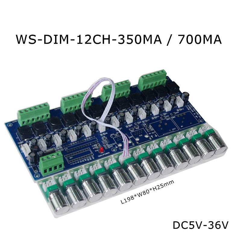 Контроллер постоянного тока DMX 512 12 каналов мА мА|Контролеры RGB| |