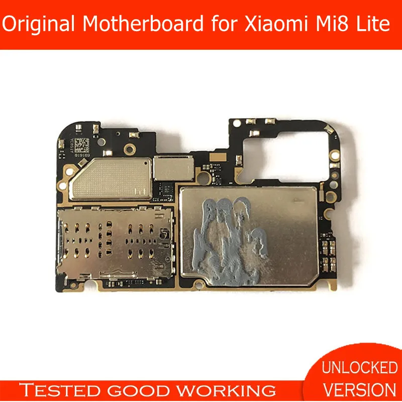 Разблокированная материнская плата для Xiaomi Mi 8 Lite оригинальная с полными чипами