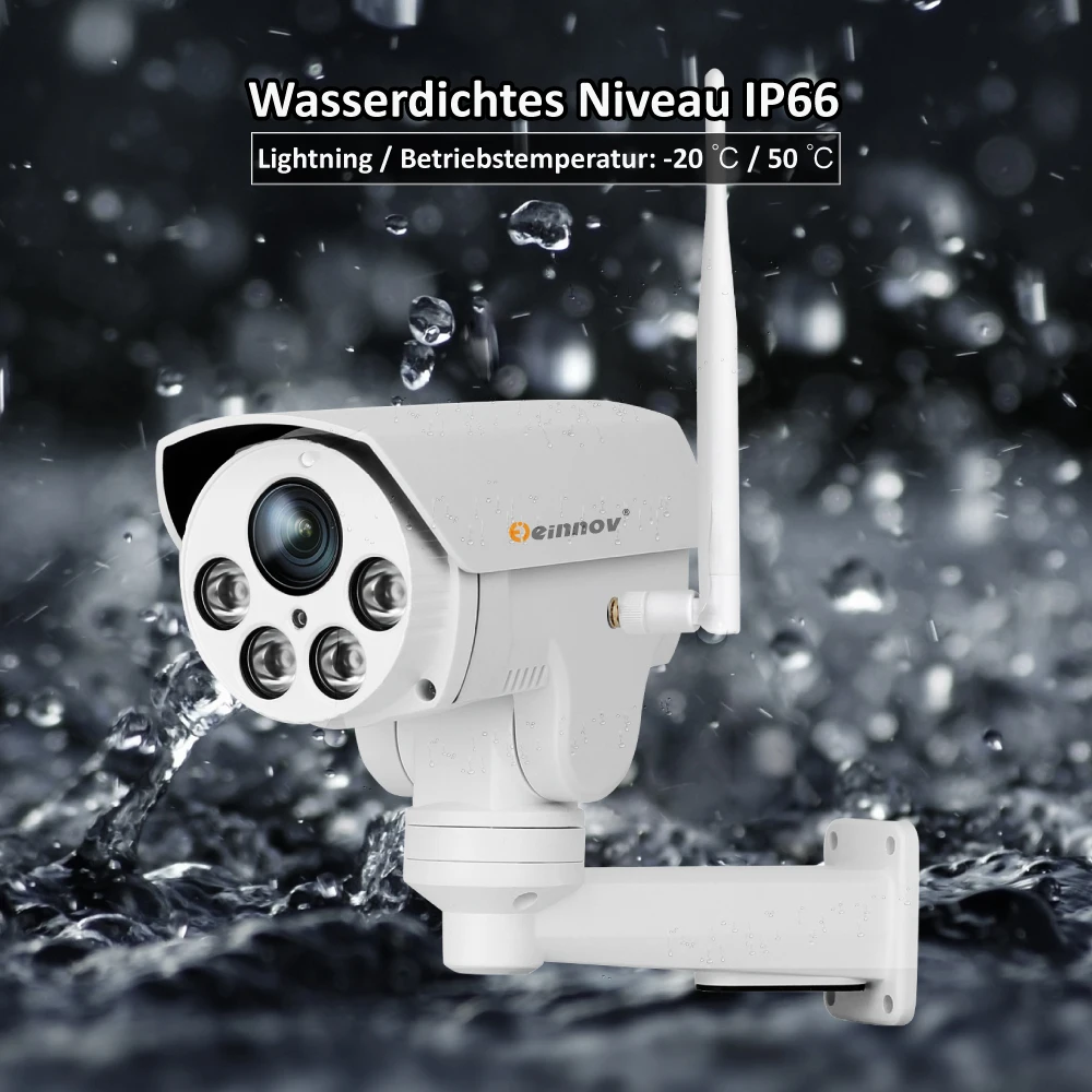 Einnov PTZ IP камера 5X Zoom 1080P наружная беспроводная домашняя безопасности Wifi видео