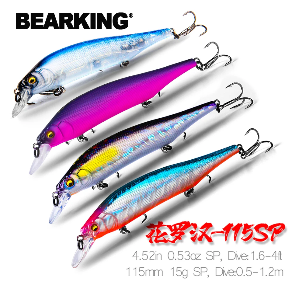 BEARKING Combination Set 115mm 15g Tungsten Counterweight System Top  Fishing Bait Minnow Crank Swing High Quality Fishing Tackle - AliExpress