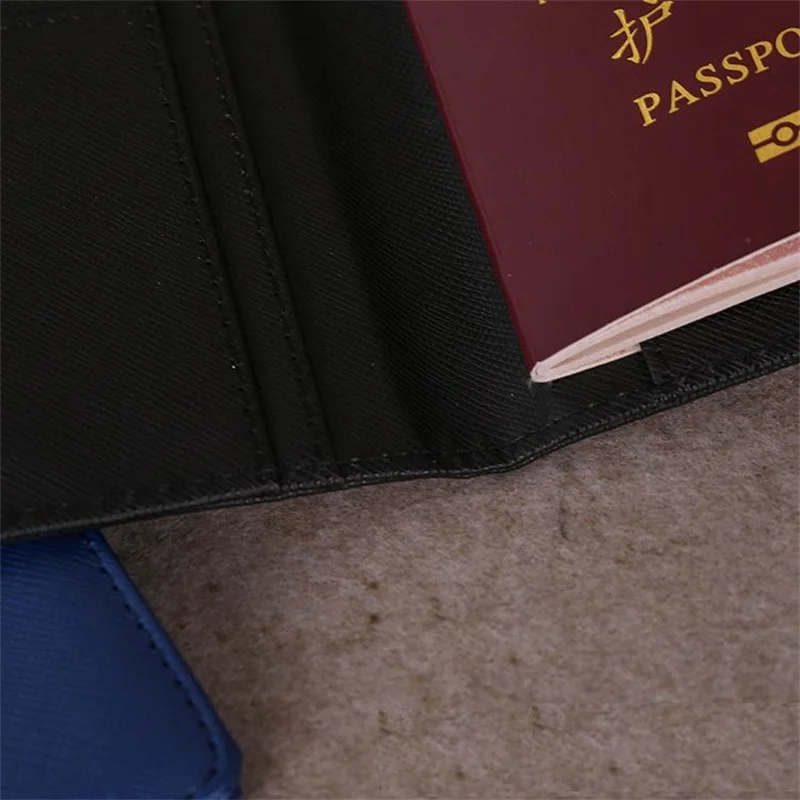 Сплошной многофункциональный по всему миру из искусственной кожи Обложка для паспорта унисекс проездных документов Обложка для паспорта чехол