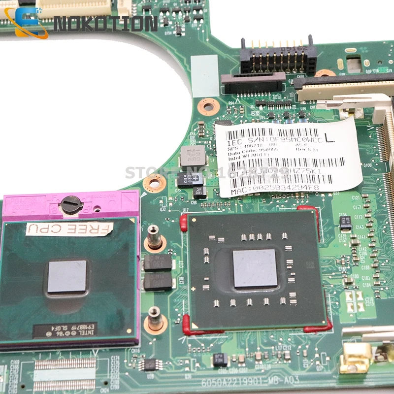 NOKOTION материнская плата для ноутбука HP 6530B 6730B 486248 001 6050a22901 mb a03 DDR2 бесплатный
