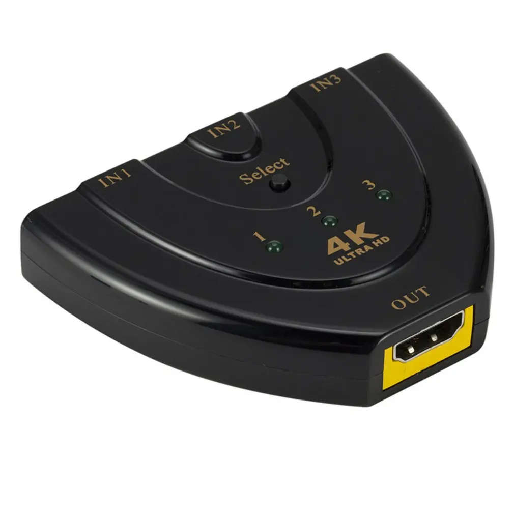 Автоматический переключатель HDMI 4K* 2K мини-разветвитель HDMI 3 в 1 порт концентратор для DVD HDTV Xbox PS3 PS4 1080P переключатель