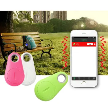 

Mini Smart Bluetooth 4.0 Low Energy Anti-lost Alarm Wireless Remote Shutter GPS Tracker Alarm Keychain for Kids,keys,pets,etc.