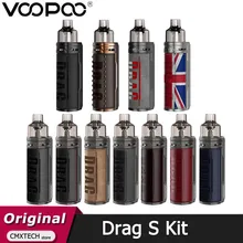 VOOPOO – Drag S Pod Mod Vape Kit, 60W, cartouche 4.5ml, batterie 2500mAh avec bobine, vaporisateur de cigarettes électroniques VS Drag X