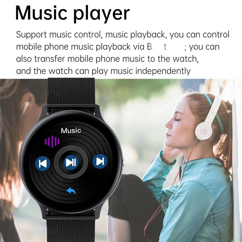 2021 Smart Watch Men Dial Call Play Music Fitness Bracelet Smartwatch Women IP67 Full Touch Sport Digital Watch For Android IOS