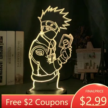 

Anime 3D Naruto Lamp Uzumaki Kids Led Night Light Team 7 Kakashi Hatake Child Bedroom Decor Colorful Nightlight Sasuke Uchiha