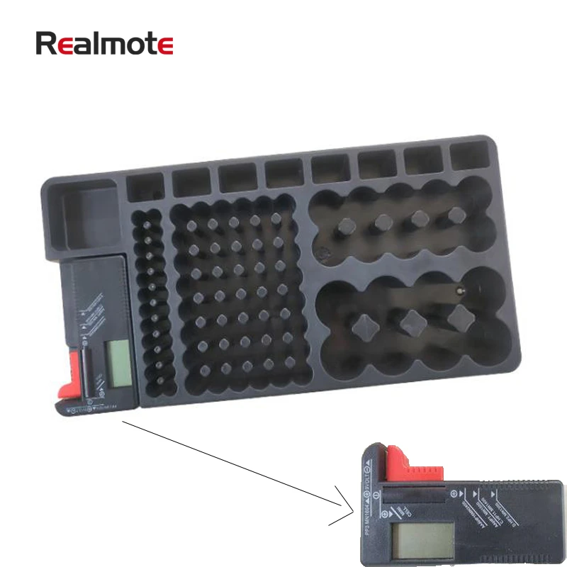 

Realmate Battery Accept Box with BT-168D Battery tester can receive various model capacitydiagnostic tool