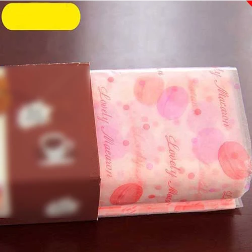 Macaron 50 шт./партия пищевая Вощеная Бумага класс Промасленная бумага пищевая пленка оберточная бумага для хлебный сэндвич бургер фри масло бумага инструменты для выпечки - Цвет: Macaron