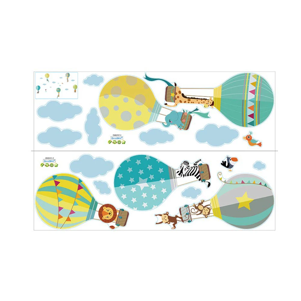 Воздушные шары флаг животные дождь настенные наклейки для детской комнаты