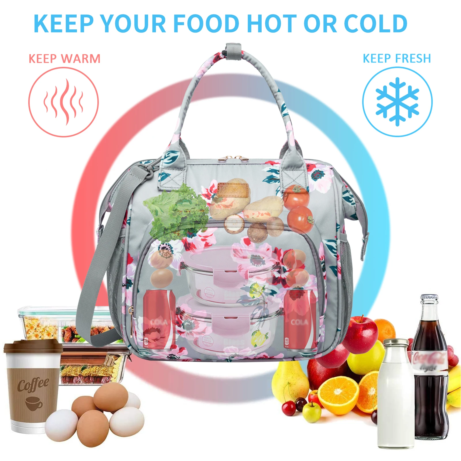 Thermal Lunch Bag Box Thermos Alimentaire Per Hot Food Torba Na Termiczna Bolsa De Almuerzo Bolso Matero Porta Termo Para Comida