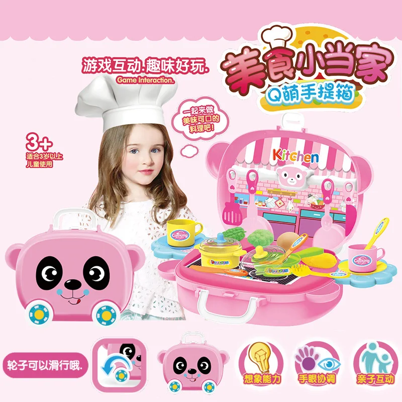 Исходный век игрушечная домашняя кухня игрушки девушки Dreamy комод чемодан детские развивающие игрушки оптом