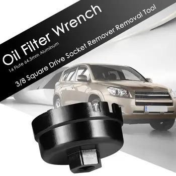 

14 Flute 64.5mm Oil Filter Cap Wrench Cartridge Car Socket Remover Tool Aluminum Cap for Toyota Lexus Car Maintainance Tool