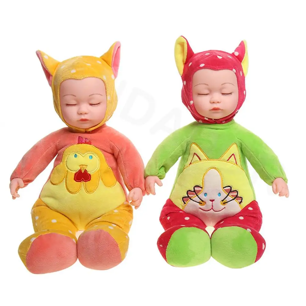  Simulation Rebirth Doll Baby Vinyl Baby Child Comforting Sleeping Doll Toys for Girls Reborn Baby D