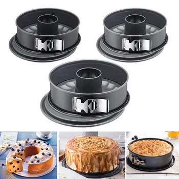 

7inch Non-stick Carbon Steel Springform Pan Pumpkin Pan Round Cake Pan Bakeware Cake Baking Moulds Kitchen Supplies
