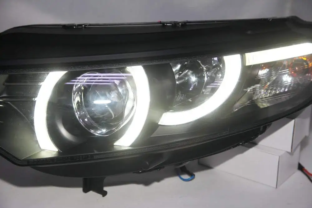 Для FORD ECOSPORT светодиодный головной фонарь 2013- головной светильник передние лампы с дневным ходовым светильник