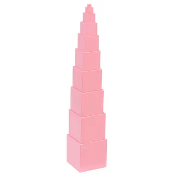 

Montessori Math Toys For Children Pink Tower Montessori Cube Blocks Montessori Materials Sensorial MathematicsUB1164H