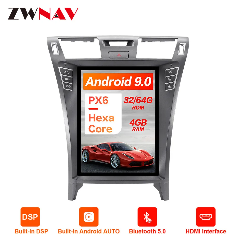 Sale Tesla style 4G RAM Android 9 Car GPS Navigation No DVD Player For Lexus LS460L LS600h radio tape recorder head unit multimedia 2