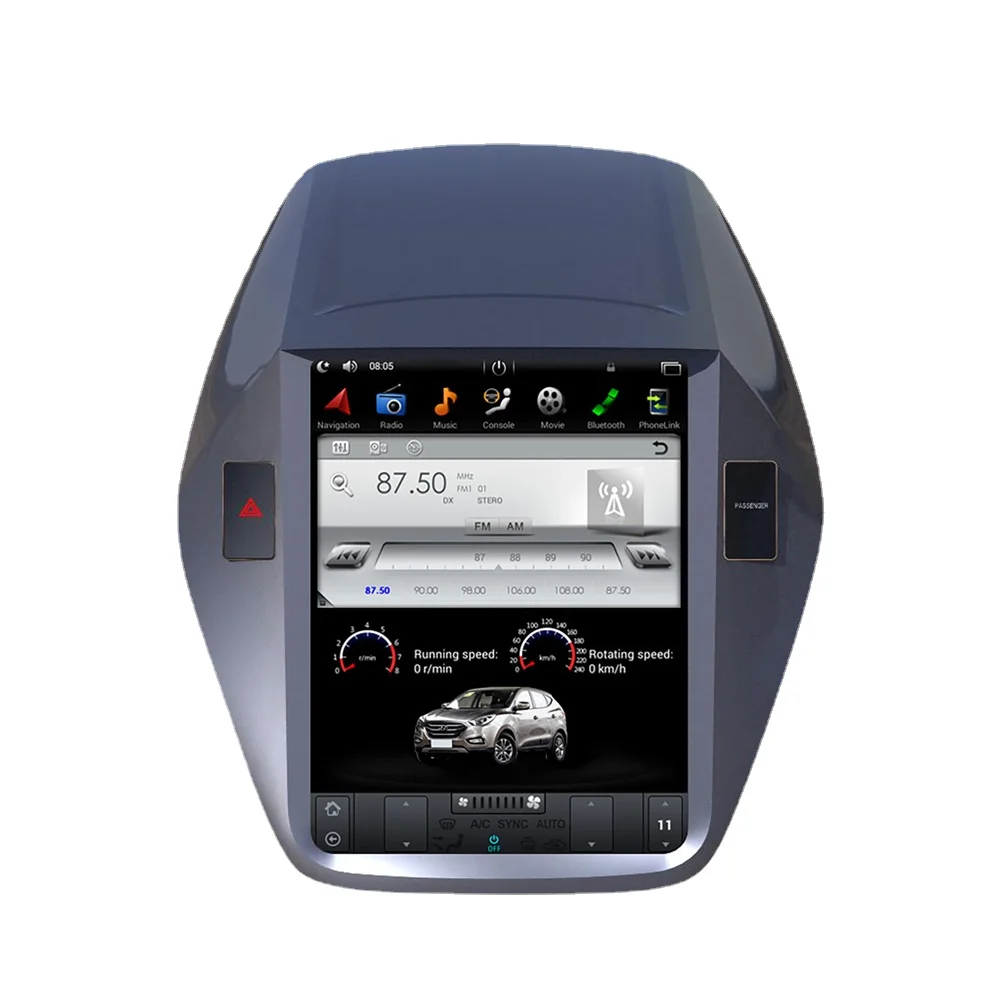 Автомобильный мультимедийный плеер на Android с GPS-навигацией для HYUNDAI TUCSON IX35/TUCSON