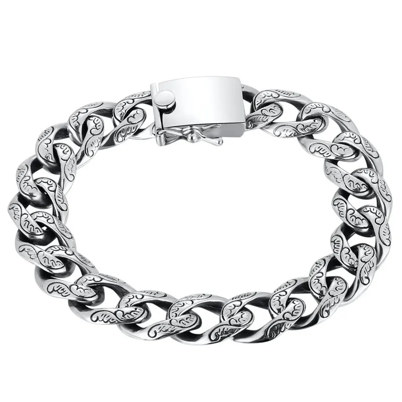 Cigovo 925 Серебряный браслет для одиноких мужчин, простой братец, агрессивный тренд, Корейская Прическа, мастер браслет тренд