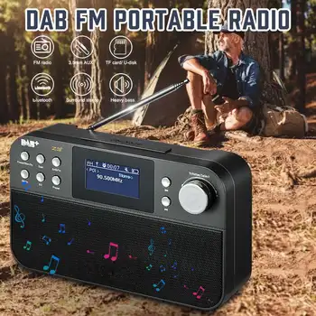 

Z3 DAB+ FM RDS Full Band Digital Radio 60 Preset Stations 2.4inch TFT Display Upgrade Version USB Battery Powered Alarm Clock