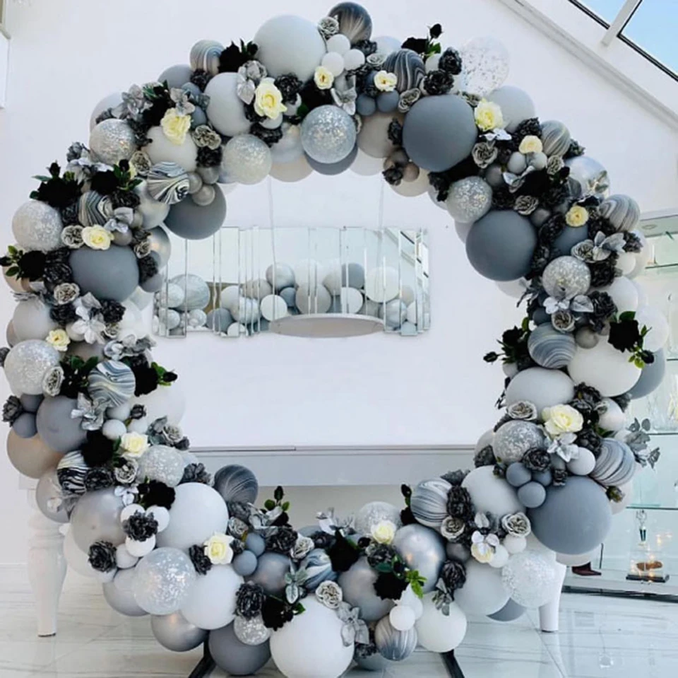 Ring Iron Wedding Arch Props (15)