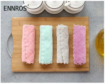 

Microfiber Kitchen Dish Cloth High-efficiency Tableware Household Cleaning Towel Car Wash Cloth Super Absorbent Kitchen tools