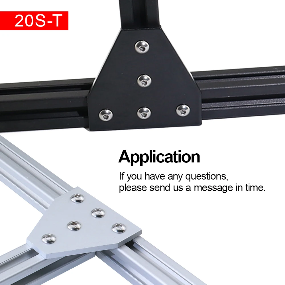 4 шт. 5 отверстий 90 градусов Соединительная пластина угловая Скоба полоса для 2020