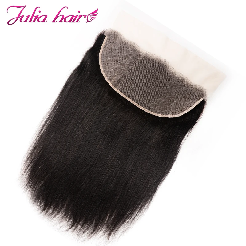 Ali Julia волосы прямые пучки волос с прозрачным фронтальным кружевом 13*6 дюймов швейцарское кружево бразильские Remy человеческие волосы