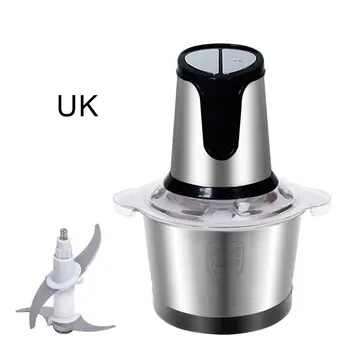 

Household meat grinder Food Chopper Stainless Steel Food Processor for Meat Vegetables Fruits 4 Sharp Blades
