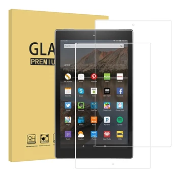 

CAMDEMS 50PCS 2in1 Explosion-proof Tempered glass screen protector for Amazon HD7 HD8 HD10 anti-scratch protective film with box