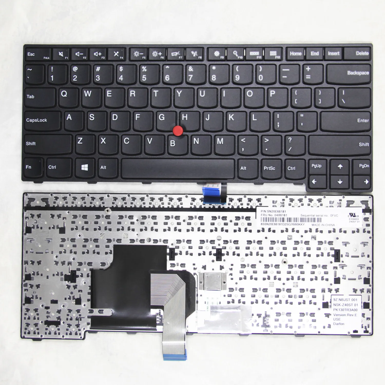 Teclado Portátil para Lenovo Thnikpad 100 Novo Eua sp Espanha E450 E455 E460 E465 W450 E470 E475 Inglês