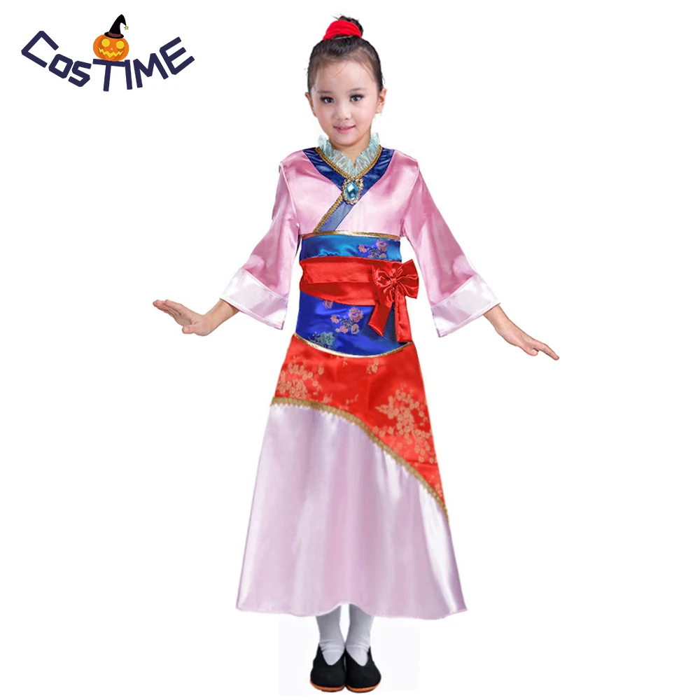 Enfant Mulan Costume Asiatique Princesse Habiller Tenue Chinois Tang Dynastie Traditionnelle Deguisement Halloween Costumes Pour Les Filles Aliexpress