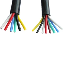 YGC силиконовый высокотемпературный кабель 8 ядер 0,3 0,5 0,75 1,0 квадратный высокотемпературный провод изолированный гибкий медный кабель питания