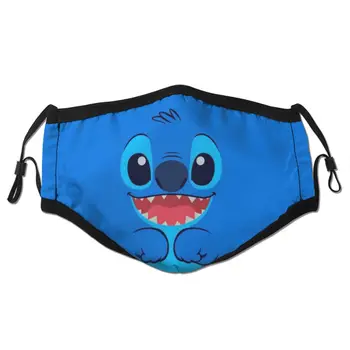 

Face Mouth Mask Dust mask with filter, Stitch Protective Face Cover For Unisex Adult Washable Reusable Masks