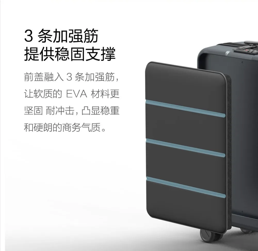 90Fun чемодан 20 дюймов 36L новая модель LGBU2003RM Bayer PC материал TSA двойной замок