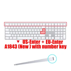 Silicone Keyboard Protector Skin for Apple iMac Wireless Bluetooth Magic Keyboard (A1843 US and EU)